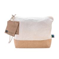 POCHETTE IN COTONE E JUTA